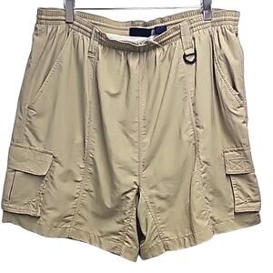 Reel Legends Performance Clothing Mens Swim Trunks w/Rash Guard Tan Size XL